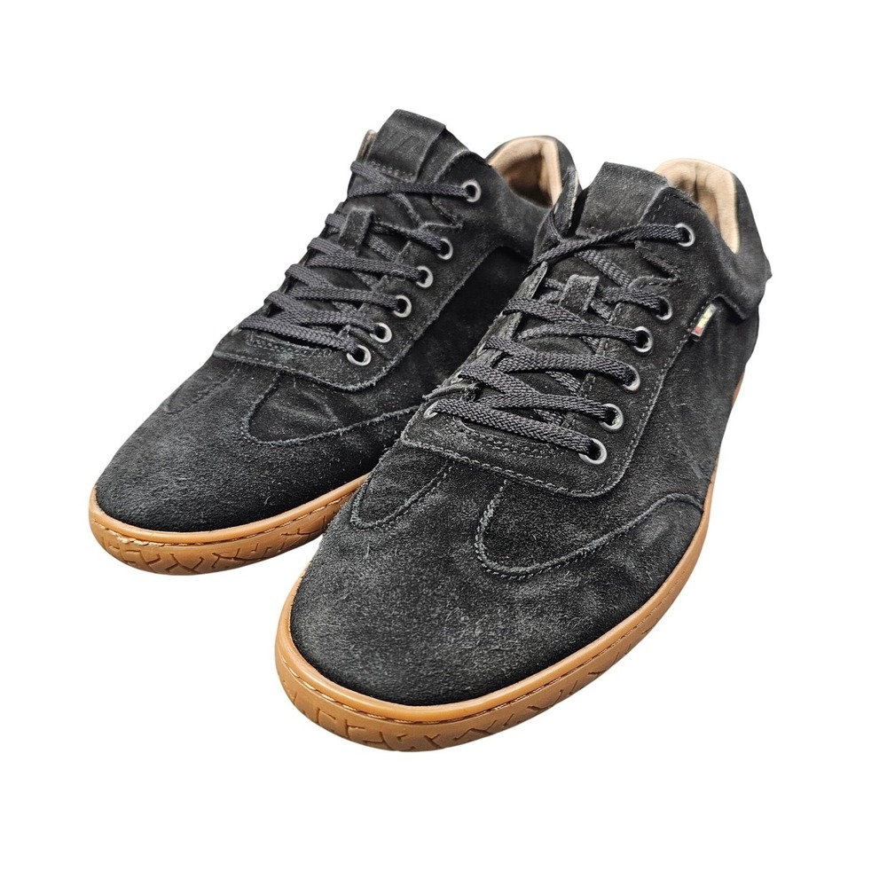Piloti Shift Driving Shoes Men 11.5 Black Suede Gum Sole Roll Control Sneakers
